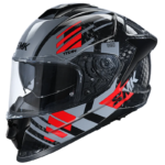 TITAN CARBON T-RACE GL263 BLACK GOLDEN BLUE CARBON FIBER HELMET