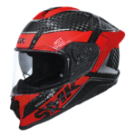 TITAN CARBON NERO GL236 BLACK RED CARBON FIBER HELMET