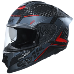 TITAN CARBON NERO GL263 BLACK RED CARBON FIBER HELMET