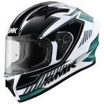 SMK STELLAR-ADOX GL182-GLOSSY BLACK-N-OFFWHITE FULL FACE HELMET