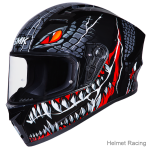 SMK STELLAR TAOTEI GL263 WITH EXTENDED VISOR GRAPHICS FULL FACE HELMET