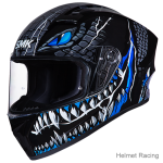 SMK STELLAR TAOTEI GL265 WITH EXTENDED VISOR GRAPHICS FULL FACE HELMET