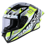 SMK STELLAR UNO SPORT GL214 WITH EXTENDED VISOR GRAPHICS FULL FACE HELMET