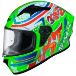 SMK STELLAR GRAFFITI GL837 GLOSSY FULL FACE HELMET