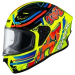 SMK STELLAR GRAFFITI GL437 GLOSSY FULL FACE HELMET