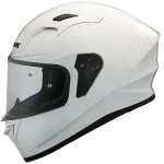 SMK STELLAR SOLID GL100 GLOSSY-WHITE FULL FACE HELMET