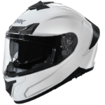 SMK-TYPHOON SOLID GL100 WHITE-FULLFACE-HELMET