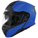 SMK GULLWING SOLID FLAME MA500 MATT-BLUE FLIP UP MODULAR HELMET