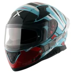 APEX HEX-2 BLUE RED FULL FACE HELMET FOR MAN AND WOMAN