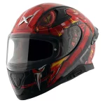 APEX VENOMOUS BLACK RED FULL FACE HELMET FOR MAN AND WOMAN