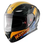 AXOR STREET MARVEL WOLVERINE BLACK YELLOW HELMET FOR MAN AND WOMAN