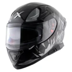 APEX HUNTER BLACK GREY FULL FACE HELMET FOR MAN AND WOMAN