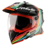 Axor X-cross X2 Dual Visor Black Grey Motocross /Offroad / Touring Helmet For Man and Woman