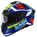 SMK TYPHOON THORN MA543 FULL FACE HELMET MATT BLUE FOR MAN AND WOMAN