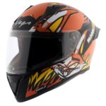 VEGA BOLT BUNNY BLACK ORANGE HELMET