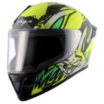 VEGA BOLT BUNNY BLACK NEON YELLOW HELMET