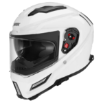 SMK AGNAR UNICOLOR GLOSSY WHITE HELMET GL100 MODERN RETRO FULL FACE HELMET