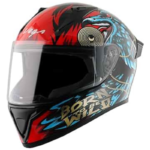 VEGA BOLT WILD DULL BLACK BLUE HELMET