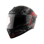 VEGA BOLT OCTOPUS DULL BLACK RED HELMET