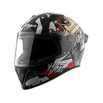 VEGA BOLT CROWN BLACK RED HELMET