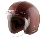 Axor Retro Jet Leather Helmet Congo -Coniac Dark