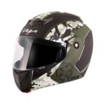 VEGA CRUX DX CAMOUFLAGE DULL BATTLE GREEN HELMET