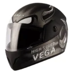 VEGA CLIFF DEVIL DULL BLACK GREY HELMET