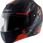 VEGA CRUX DX FLEX DULL BLACK ORANGE HELMET