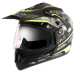 VEGA OFF ROAD D/V CAMO DULL BLACK YELLOW HELMET