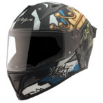 VEGA BOLT CROWN DULL BLACK BLUE HELMET