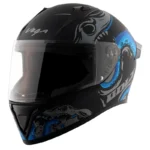 VEGA BOLT OCTOPUS DULL BLACK BLUE HELMET