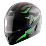 VEGA BREEZE DX RICCO BLACK NEON GREEN HELMET