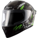 VEGA BOLT BUNNY BLACK GREEN HELMET