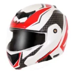 VEGA CRUX DX CHECKS WHITE RED HELMET