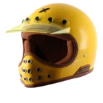 AXOR RETRO MOTO-X RETRO HELMET YELLOW