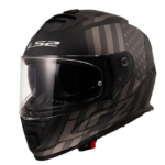 LS2 HELMET FF800 STORM II FLAG GLOSS BLACK GREY ARMY LOOKS