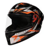 STUDDS RAIDER SKULPT D1 DECOR N10 BLACK ORANGE