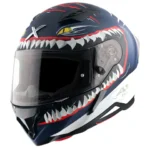 Axor Hunter Shark Helmet Dull Blue White