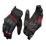 RYNOX TORNADO PRO 4 GLOVES BLACK RED