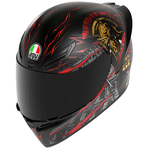 AGV K1 S Gladiator Matt Black Red Helmet