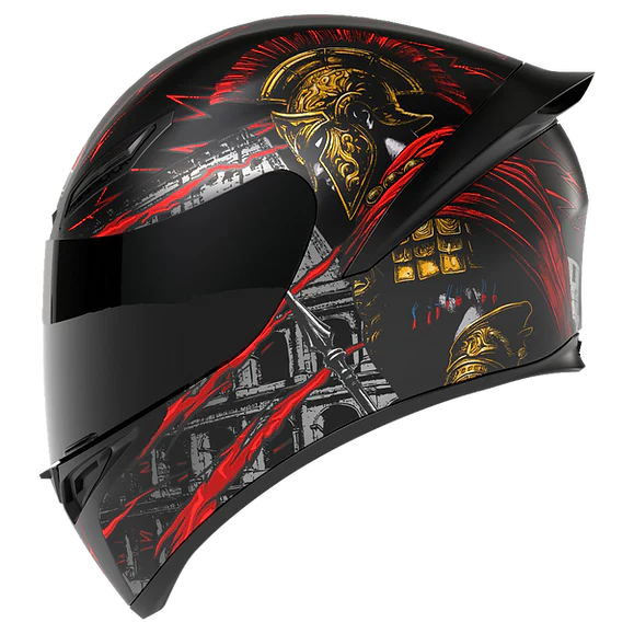 AGV K1 S Gladiator Matt Black Red Helmet - Image 4