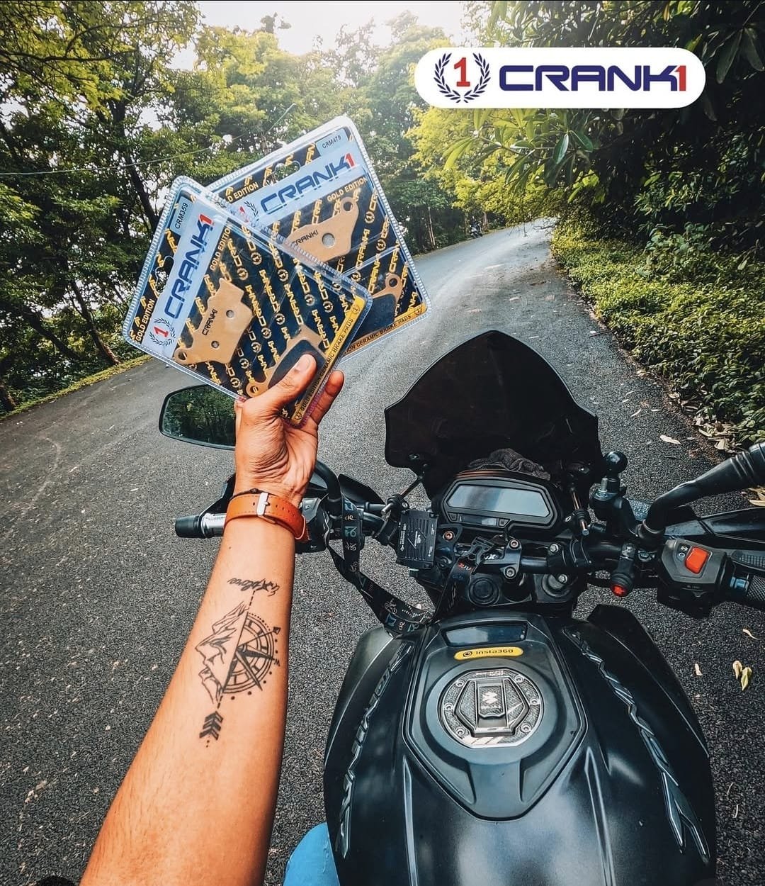 CRANK1 Ceramic Brake Pads For Aprilia RS 457 - Image 3