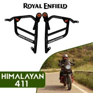 Grand Pitstop Crash Guard with Slider For Royal Enfield Himalayan-Black