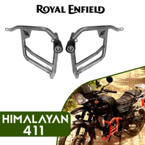 Grand Pitstop Crash Guard with Slider For Royal Enfield Himalayan-Antique Silver