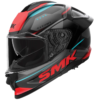 SMK TITAN SPORTER GL235 GREY RED FULL FACE HELMET