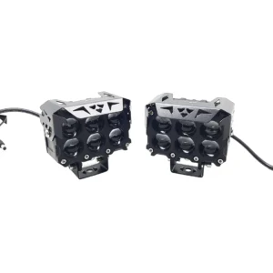 HJG 120W 6-LED Yellow/White Fog Light With 2 Colour Mode Versatile Spot Driving Lamps for Cars, Trucks, Bikes, and Motorcycles (Set of 2)