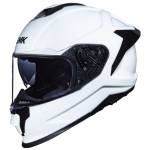 SMK TITAN SOLID GL100 WHITE FULL FACE HELMET
