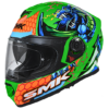 SMK TWISTER DRAGON GL-875 BLUE GREEN FULLFACE HELMET
