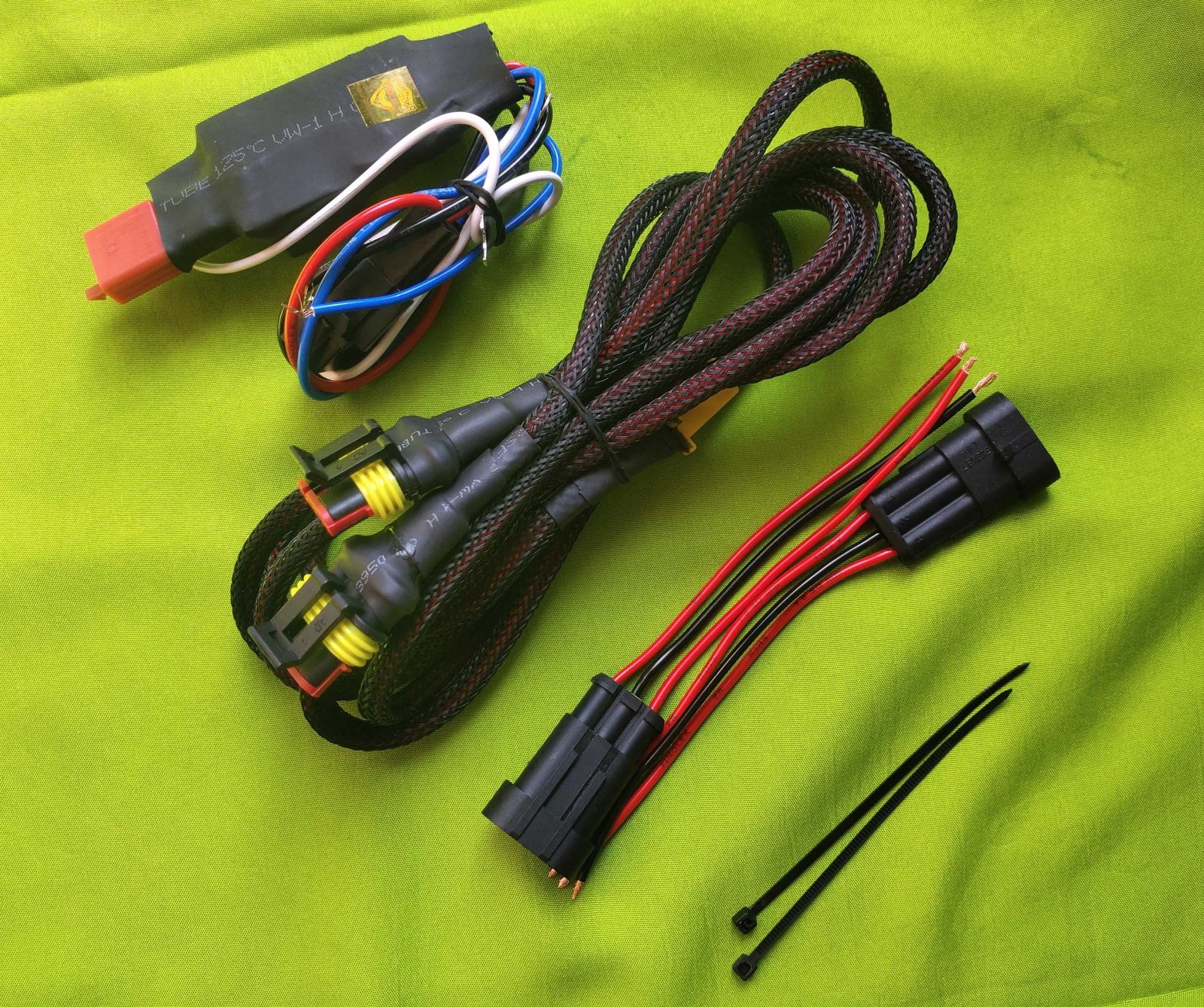 Kroozer 150w Wiring Harness for Aux Lights with dual color 6+1 Mode (With Flasher)