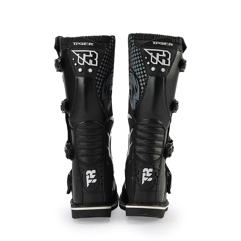TIGER TR E001 BLACK MOTOCROSS BOOTS - Image 3